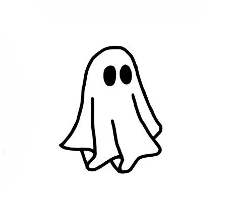 Semi-Permanent Tattoo - Small Ghost - Image 2