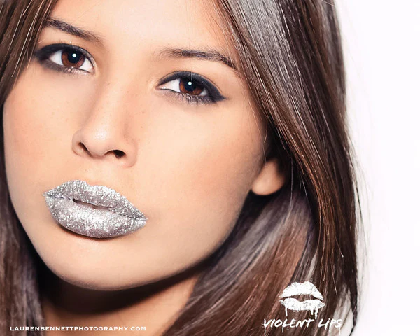 Silver Glitteratti Violent Lips - Image 2