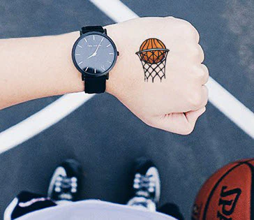 Small Basketball Dunk Tattoo - Image 4