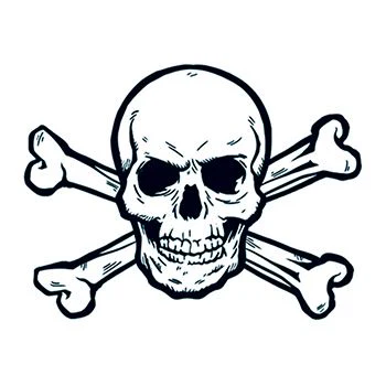 Small Skull & Crossbones Tattoo