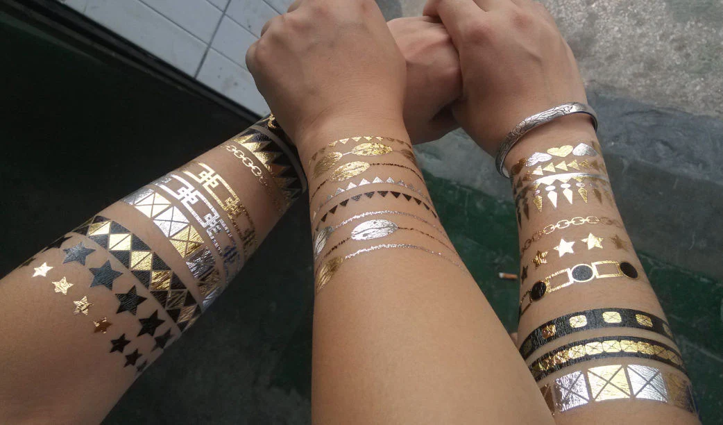 Starry Metallic Tattoos - Image 3