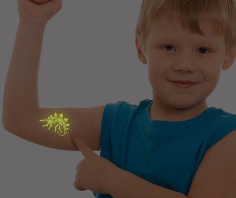 Stegosaurus - Glow Tattoo - Image 2