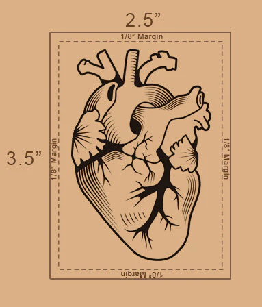 Strepik Anatomical Heart Tattoo - Image 2
