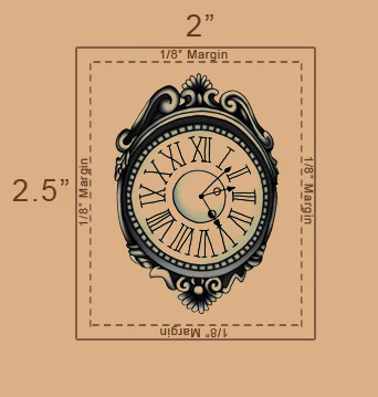 Strepik Clock Tattoo - Image 4