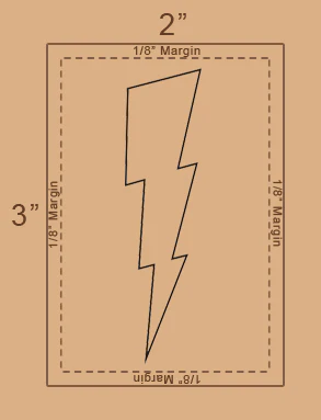 Strepik Lightning Bolt Tattoo - Image 3