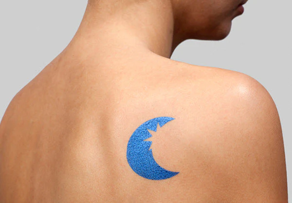 Super Deep Blue Temporary Tattoo Spray 50 ml + 3 Stencils - Image 3