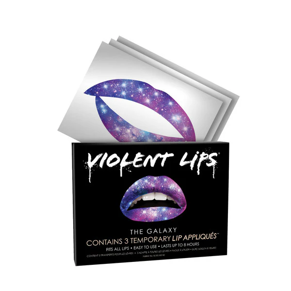 The Galaxy Violent Lips (3 Lip Tattoo Sets)