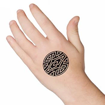 Tribal Black Circle Tattoo - Image 3