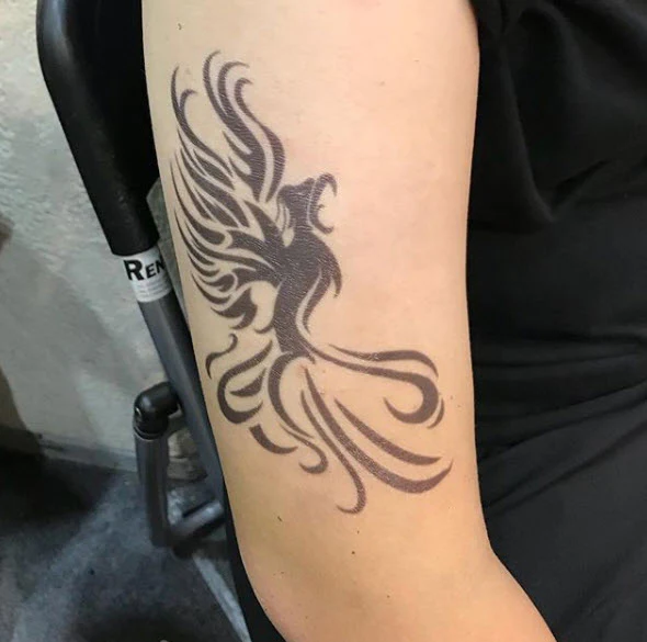 Tribal Phoenix Tattoo - Image 3