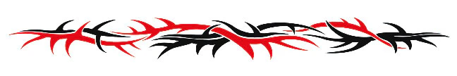Tribal Tangled Thorns Armband Tattoo