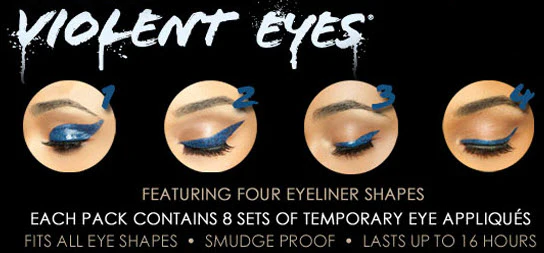 Violet Glitteratti Violent Eyes (8 Eye Tattoos) - Image 4